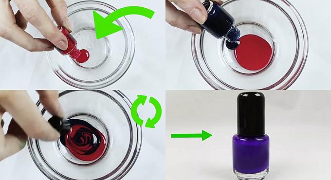 Hoe maak je nagellak: namen nieuw uit oude