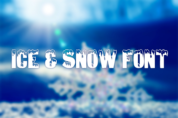Ice & Snow Font door AARRGGHH!