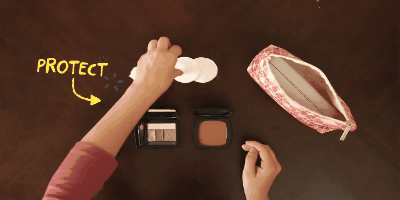 Hoe in te pakken in een koffer: Hoe de cosmetica en toiletartikelen vouw