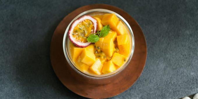 Jamie Oliver mango zwarte rijstpudding