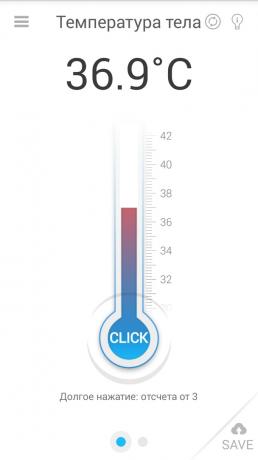 Thermometer Croise.a meting van de lichaamstemperatuur