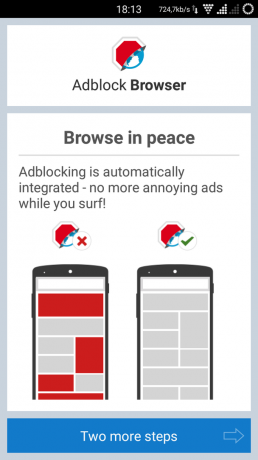 AdBlock Browser start
