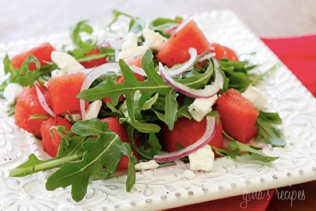 salade met watermeloen: een recept