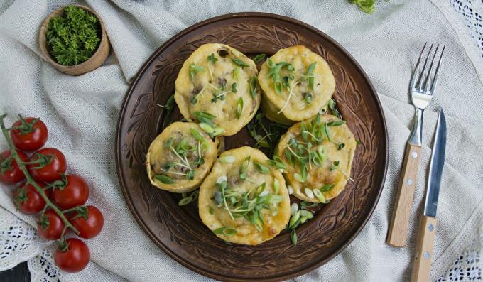 Courgette gevuld met vlees