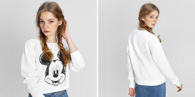 Sweatshirt met Mickey Mouse O'Stin