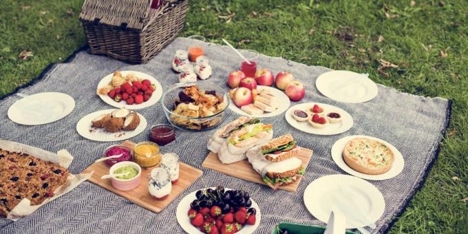 Wat moet u op een picknick mee te nemen: food