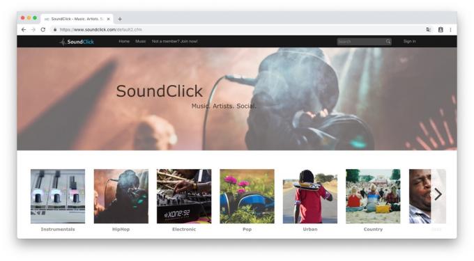 Nieuwe muziek gratis: SoundClick