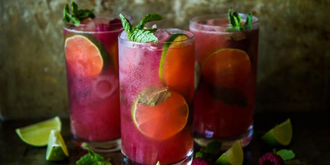 raspberry mojito