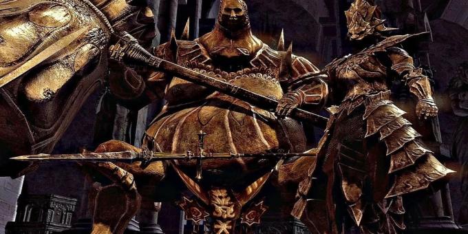 Ornstein en Executioner Drakonoborets Smoug - Dark Souls