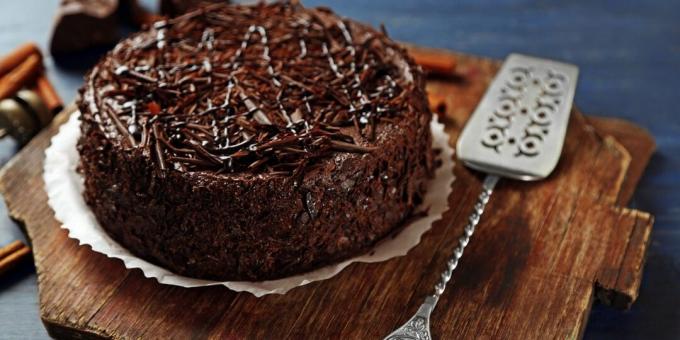 Chocolade PP cake in een pan