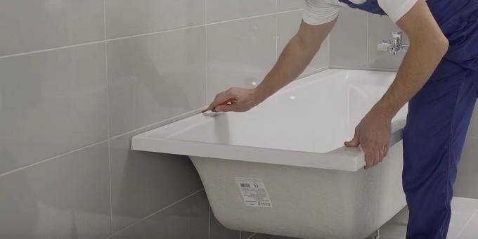 Het installeren van het bad met zijn handen: Probeer en stel een bad