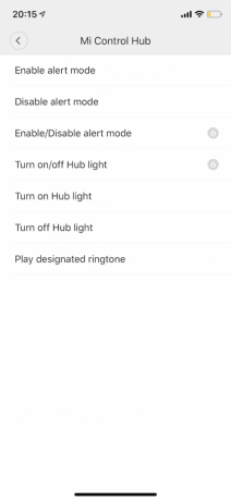Xiaomi Mi Smart: de keuze van de actie wanneer u op