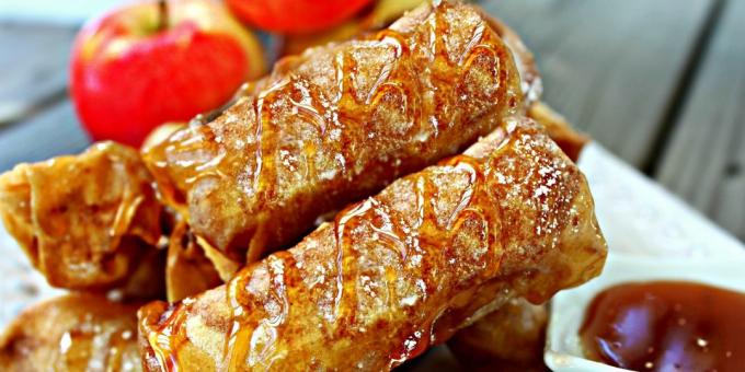 Recepten met appels: Toast broodjes met appelvulling