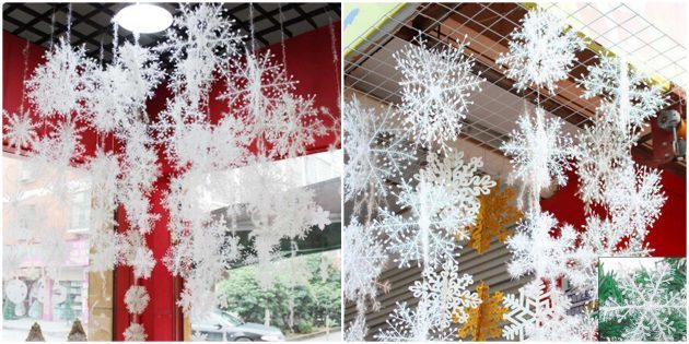 Kerst decoraties met AliExpress: sneeuwvlokken