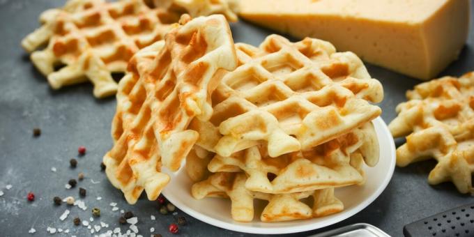 Kaaswafels met drie ingrediënten