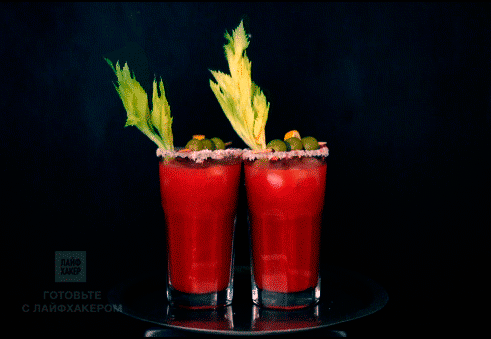 Cocktail "Bloody Mary" ready