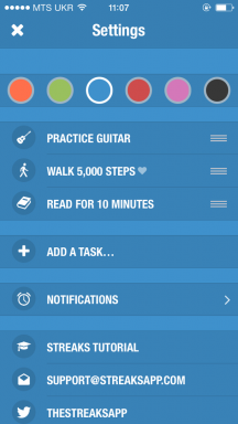 Strepen - nieuwe iOS-applicatie voor de invoering van gezonde gewoonten