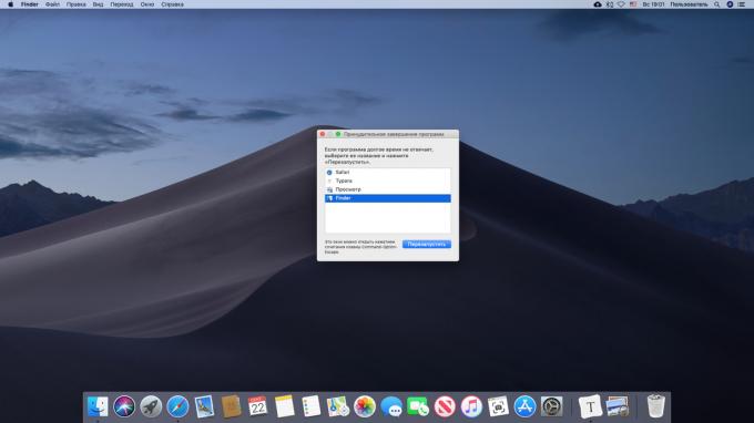 applicaties op Mac gedwongen voltooiing configureren