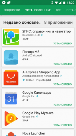 Google Play:-update