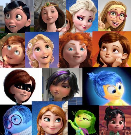 Bij Disney heldinnen dezelfde persoon