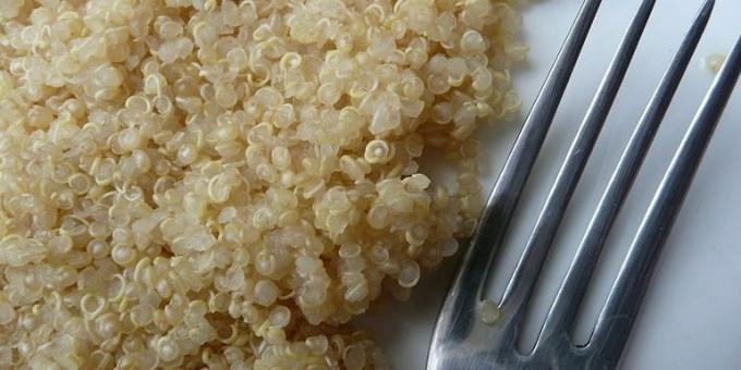 Voedingsmiddelen bevatten ijzer: Quinoa