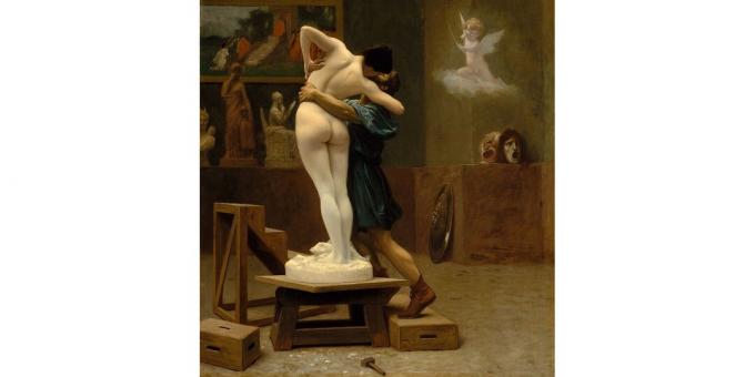 Parasociale relaties: Pygmalion en Galatea, schilderij van Jean-Léon Jerome, 1890