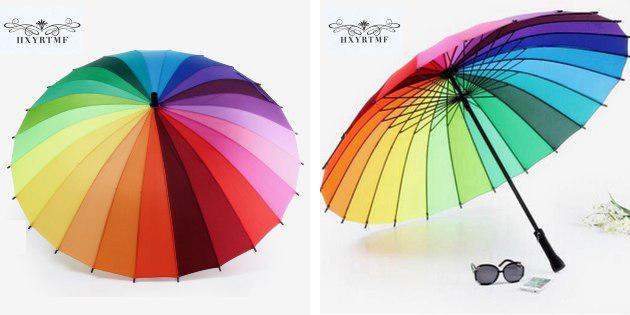 veelkleurige paraplu