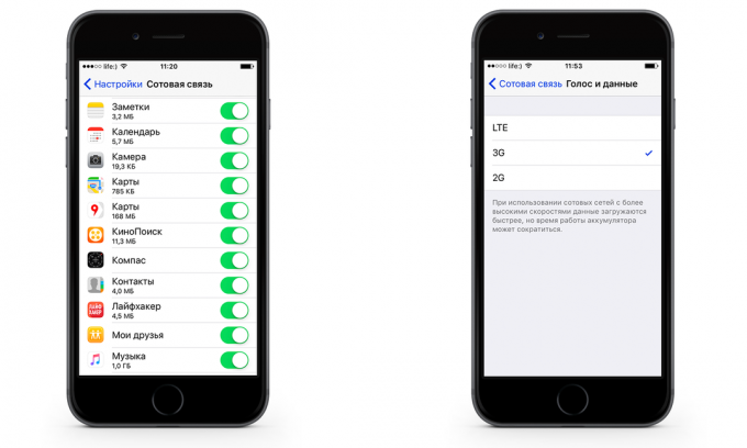 Hoe te besparen op mobiel dataverkeer iPhone met iOS 9. lock toepassing