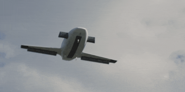 Vliegende auto Lilium Jet tijdens de vlucht