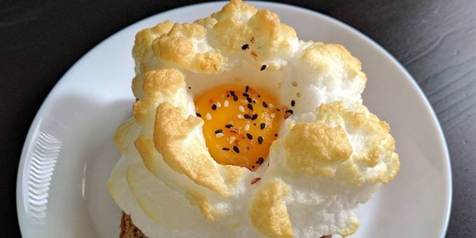 Recepten uit de eitjes: dooiers op de "cloud"