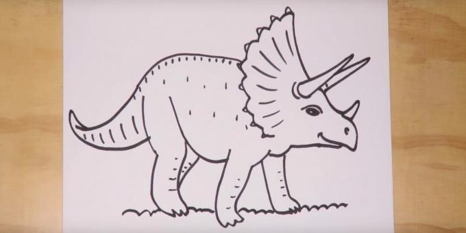 Hoe een Triceratops te tekenen