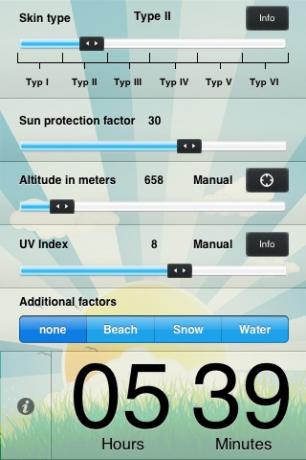 Blijf op de hoogte van de tijd in de zon en het waterniveau in het lichaam met behulp van de iPhone