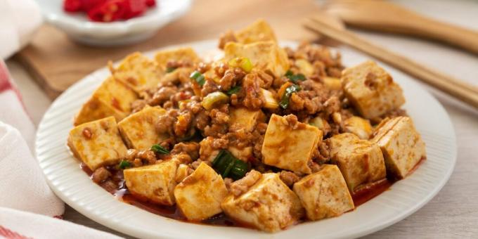 Gebakken gehakt met tofu