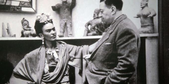 Frida Kahlo en haar echtgenoot Diego Rivera