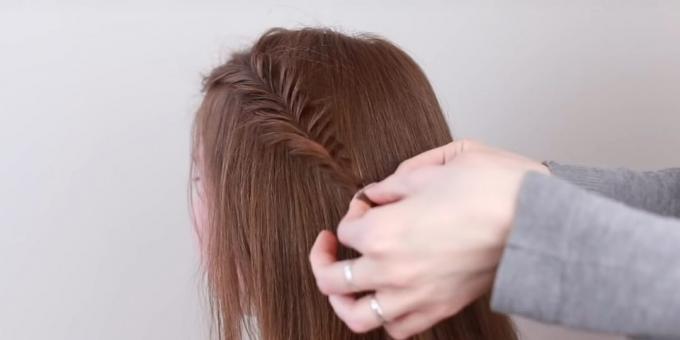Kapsels voor lang haar: de zijkant vlecht fishtail