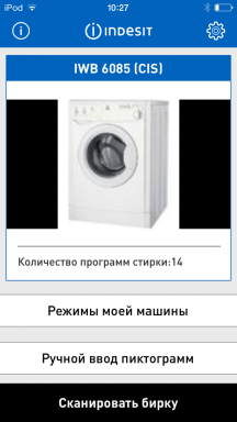 Een toepassing die niet helpt om de buit dingen in de wasmachine