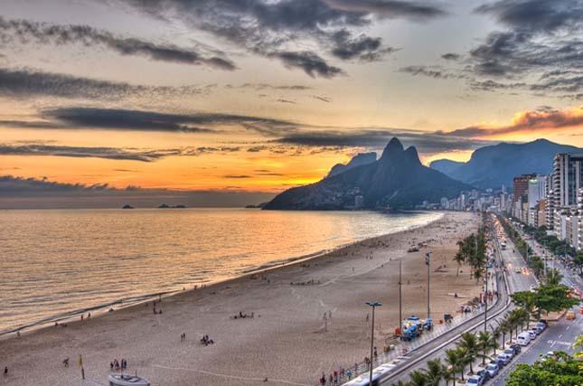 Zonsondergang in Rio de Janeiro