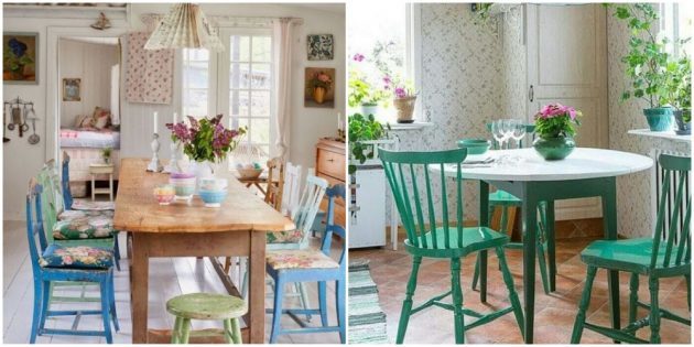 De keuken: vervang stoelen