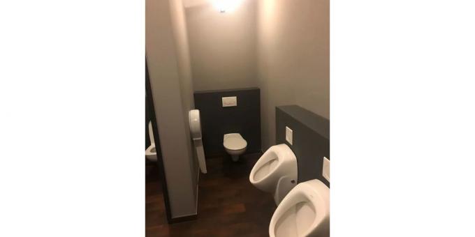 toilet in een Duits restaurant