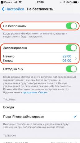 Configureren Apple iPhone: gebruik de "niet storen" -modus