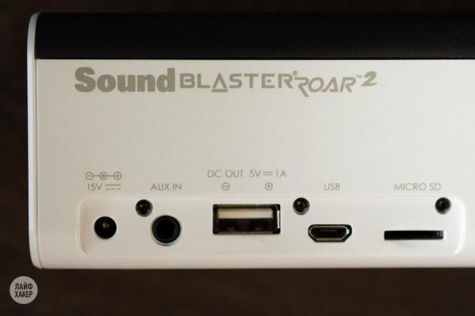 Creative Sound Blaster Roar 2: Connectors