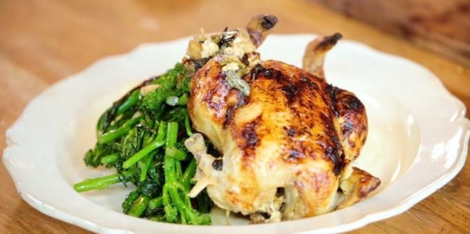 Recepten kip in de oven: hele kip in melk van Jamie Oliver