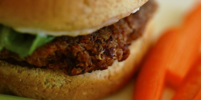 Vegetarisch boon hamburgers