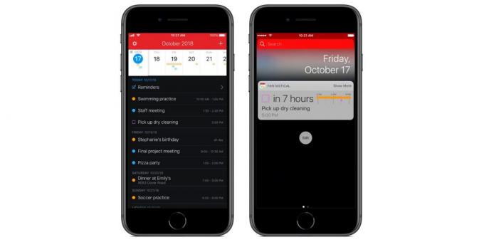 Enabled applicaties snel Siri commando's in iOS 12: Fantastical