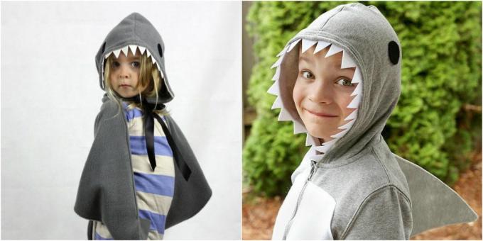 Hoe maak je een haai kostuum maken