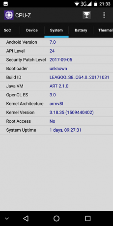 Leagoo S8: Systeem 2