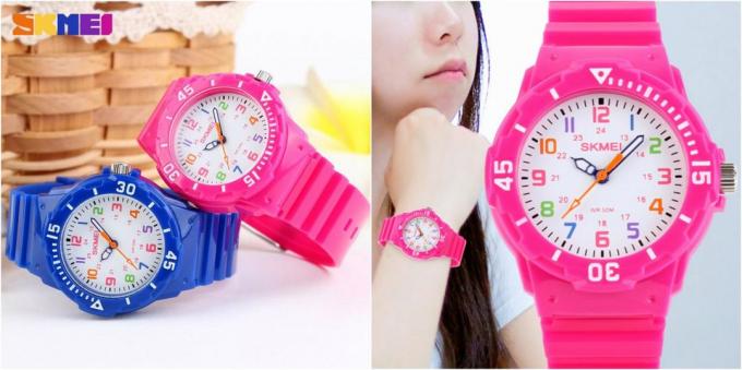 De kinderen horloge: waterdicht horloge met kompas