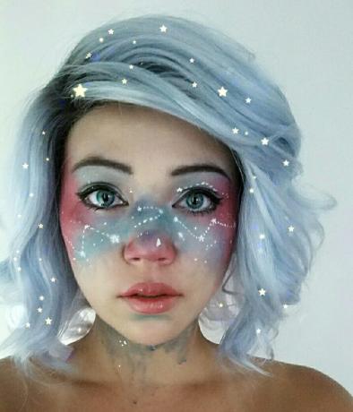 kostuum voor Halloween: make-up