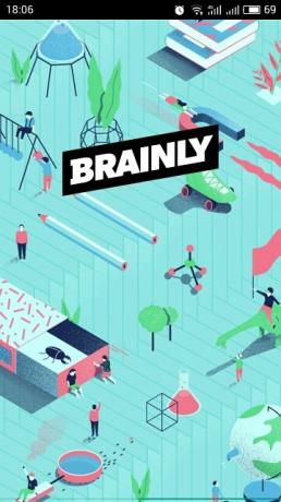 brainly: het hoofdscherm