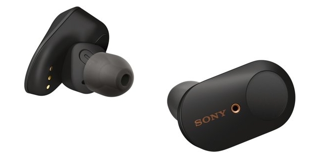 koptelefoons Sony WF-1000XM3 zeer compacte afmetingen